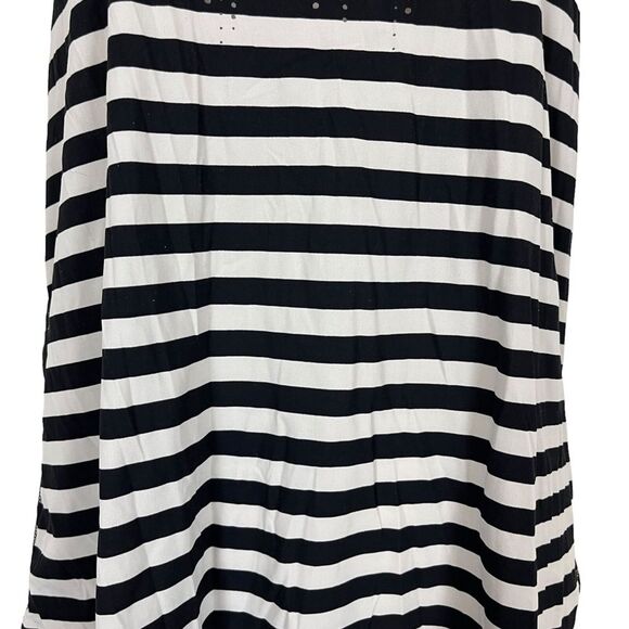 LULULEMON ATHLETICA White Black Racerback Tank Top Shirt Striped Perforated XS - Picture 14 of 16